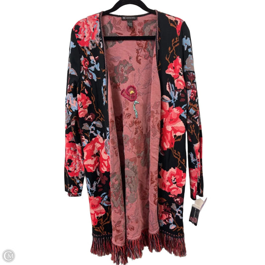 Sweater Cardigan By Inc In Multi-colored, Size: L