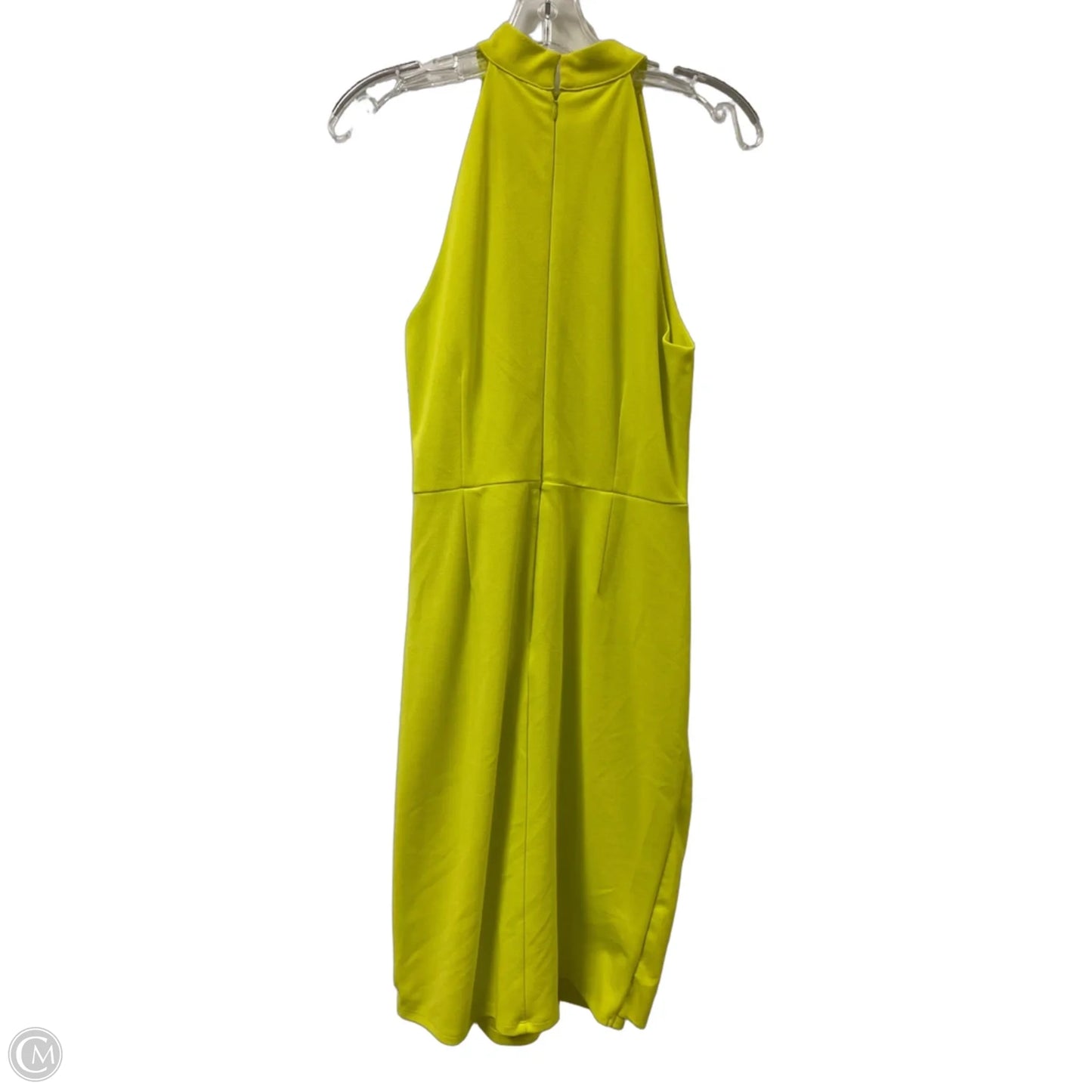 Dress Casual Midi By New York And Co In Yellow, Size: M