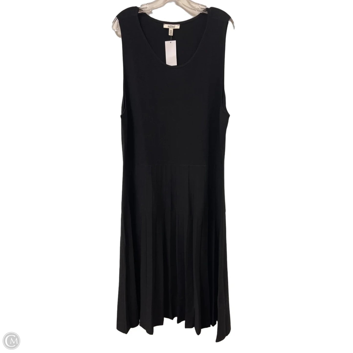 Dress Casual Midi By Clothes Mentor In Black, Size: 2x