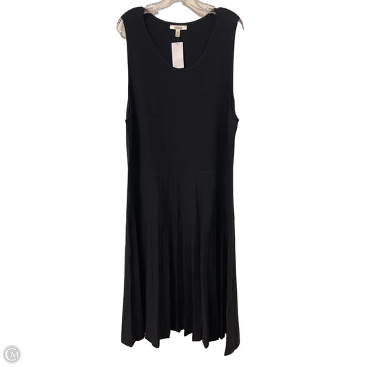 Dress Casual Midi By Clothes Mentor In Black, Size: 2x