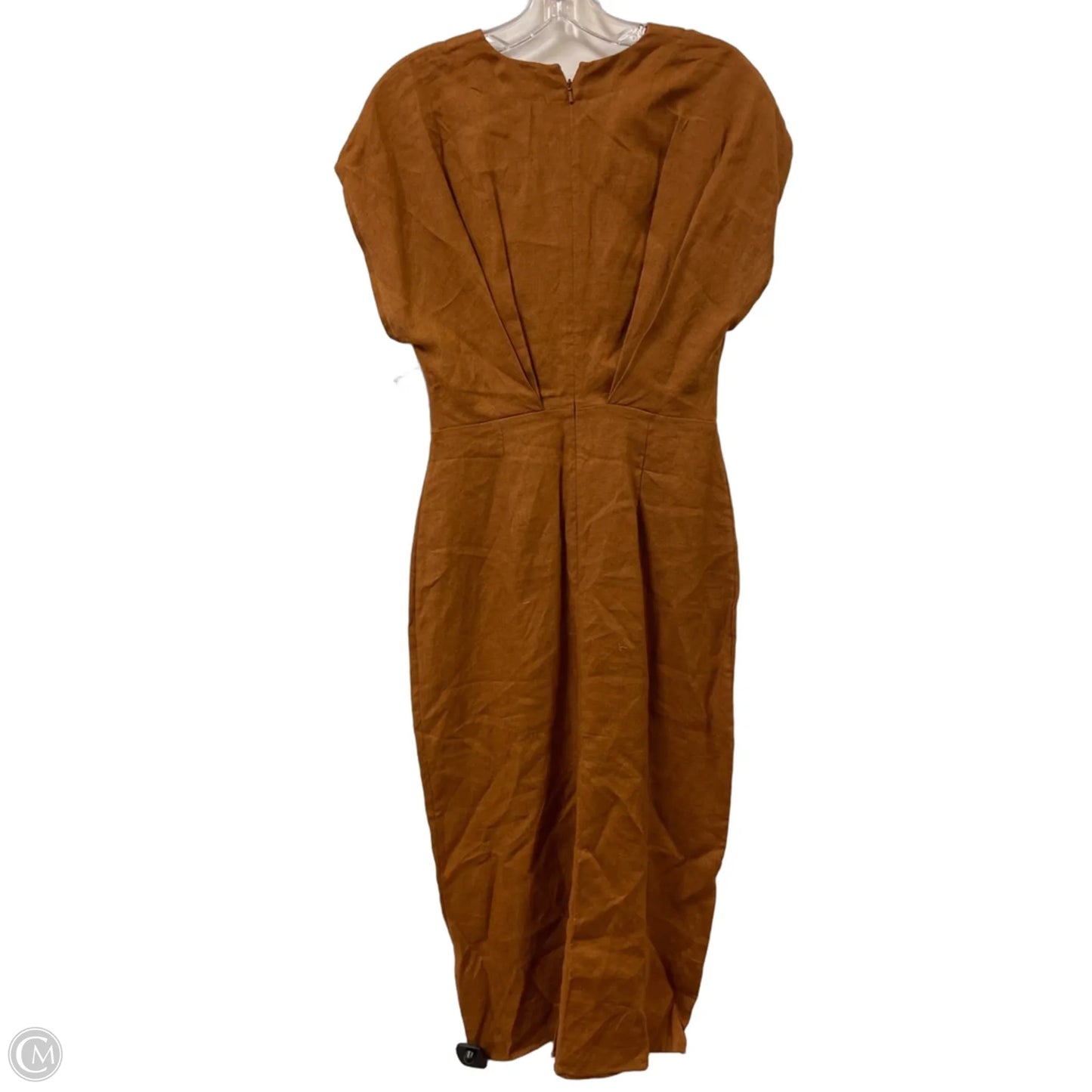 Dress Casual Midi By Banana Republic In Brown, Size: S