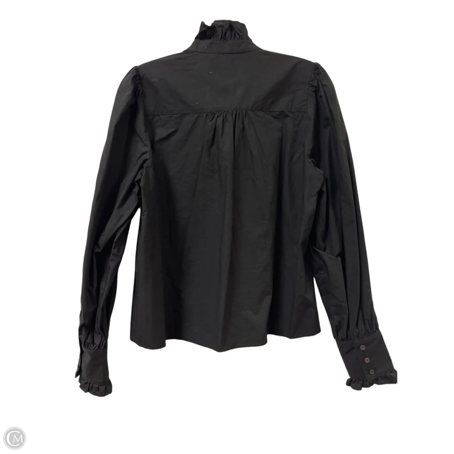 Blouse Long Sleeve By Banana Republic In Black, Size: S