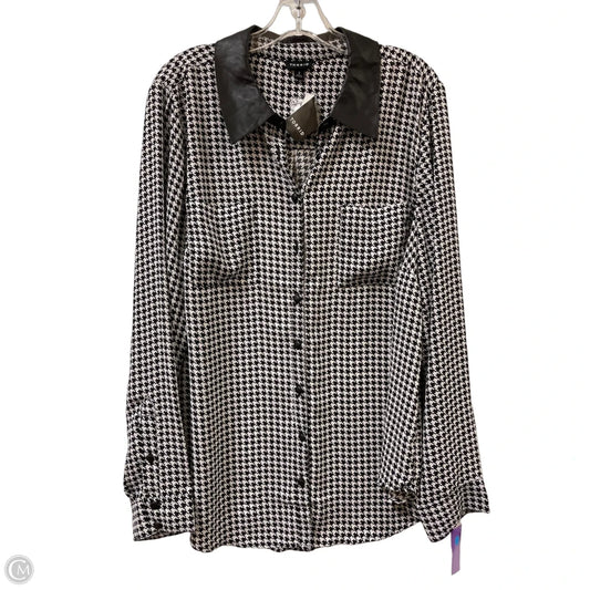Blouse Long Sleeve By Torrid In Black & White, Size: 2x
