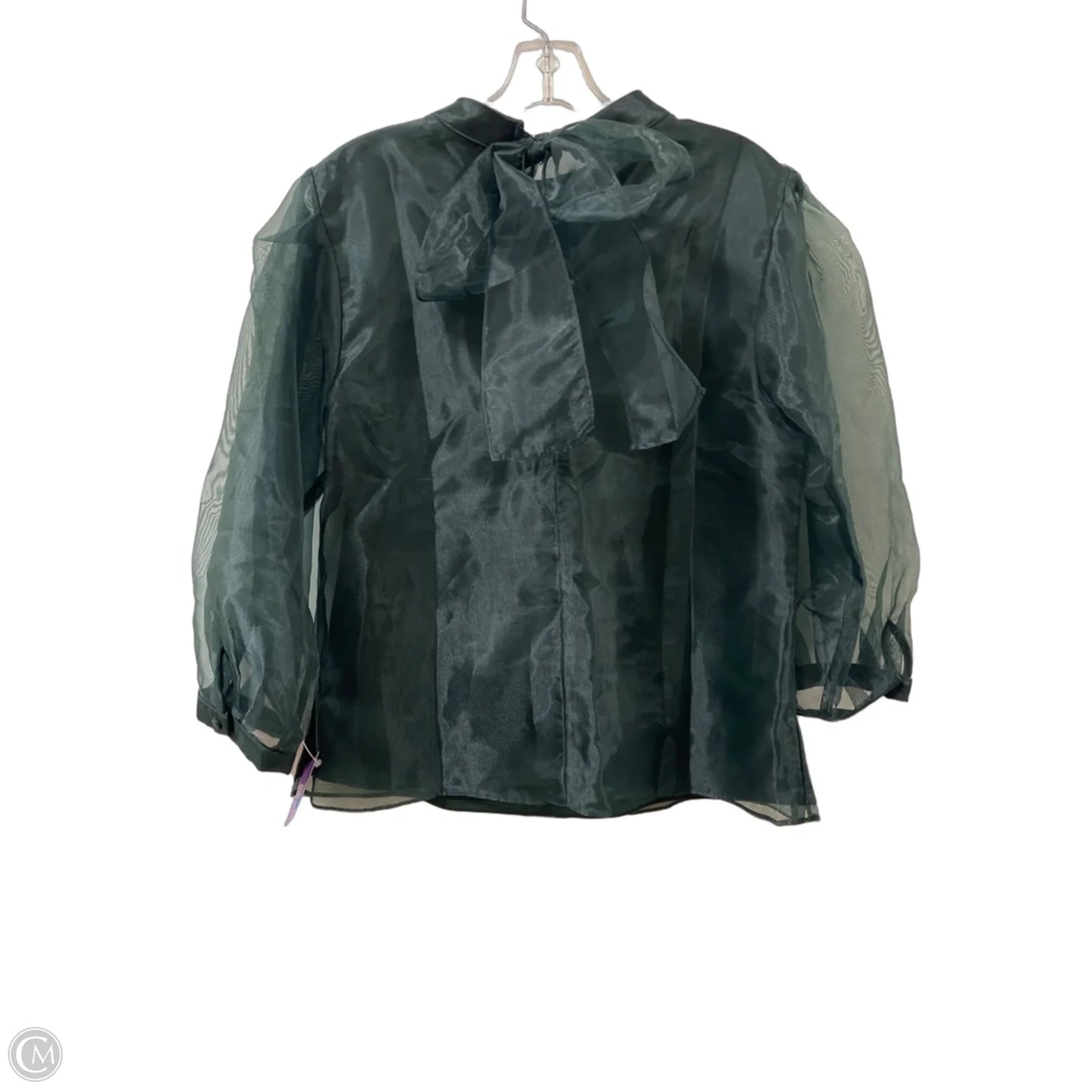 Top Long Sleeve By Cece In Green, Size: M
