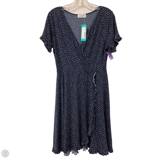 Dress Casual Short By Kaileigh In Blue & White, Size: L