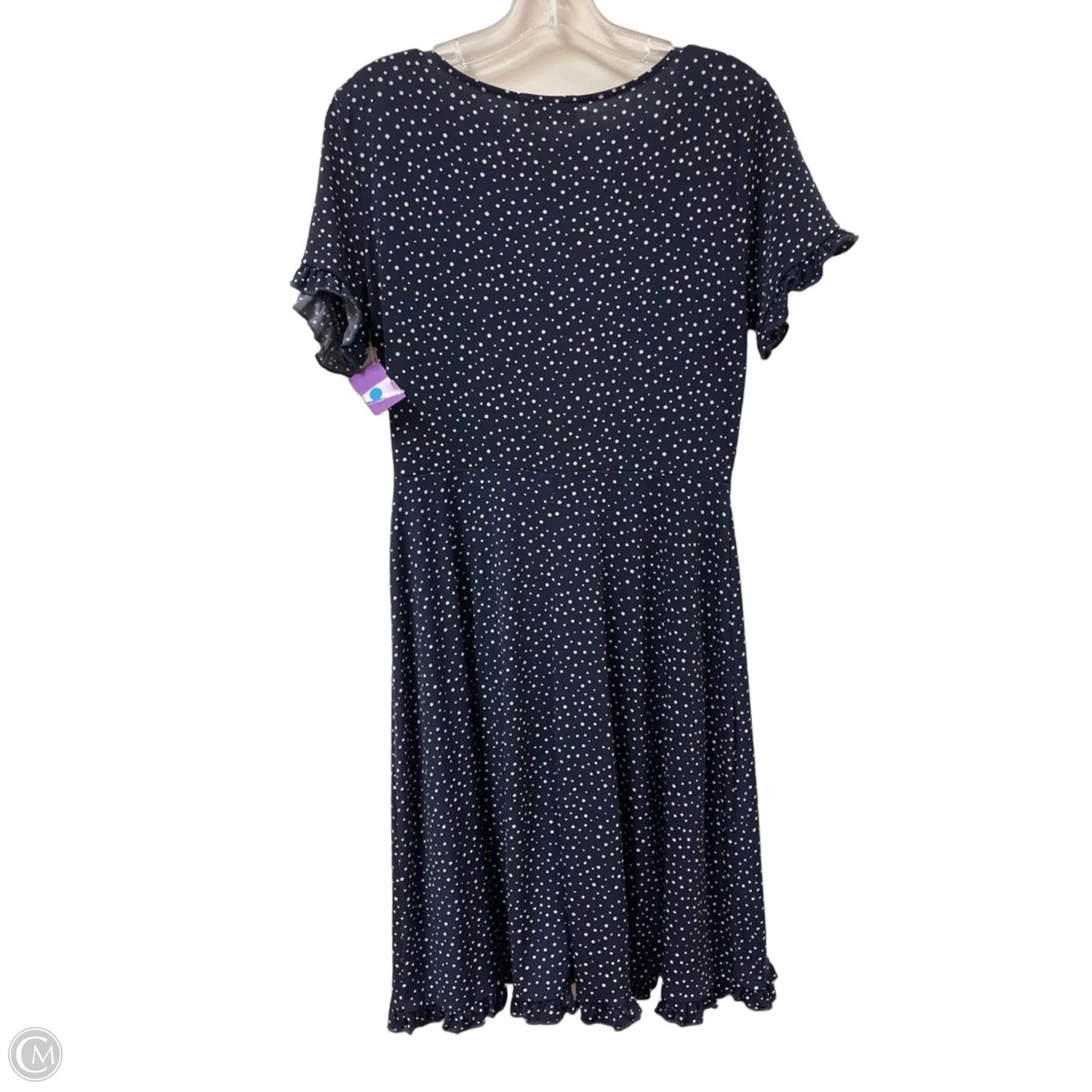 Dress Casual Short By Kaileigh In Blue & White, Size: L