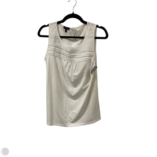 Top Sleeveless By Talbots In White, Size: S