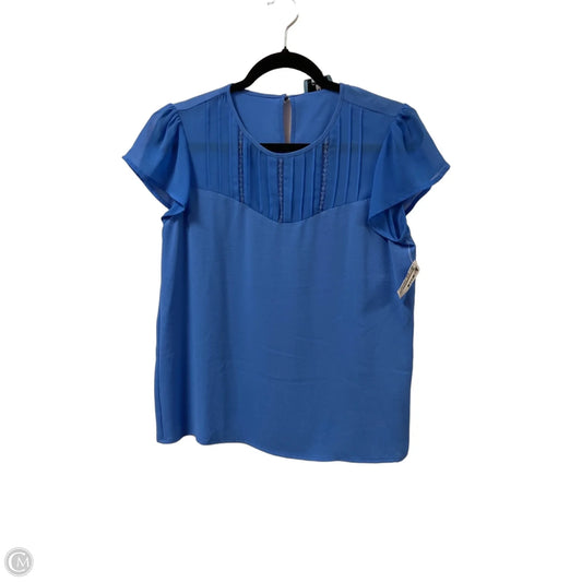 Top Short Sleeve By Cece In Blue, Size: S