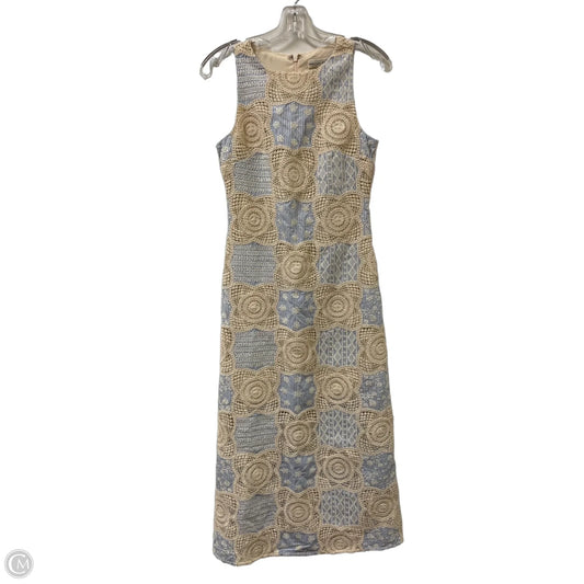 Dress Casual Maxi By English Factory In Blue & Cream, Size: Xs