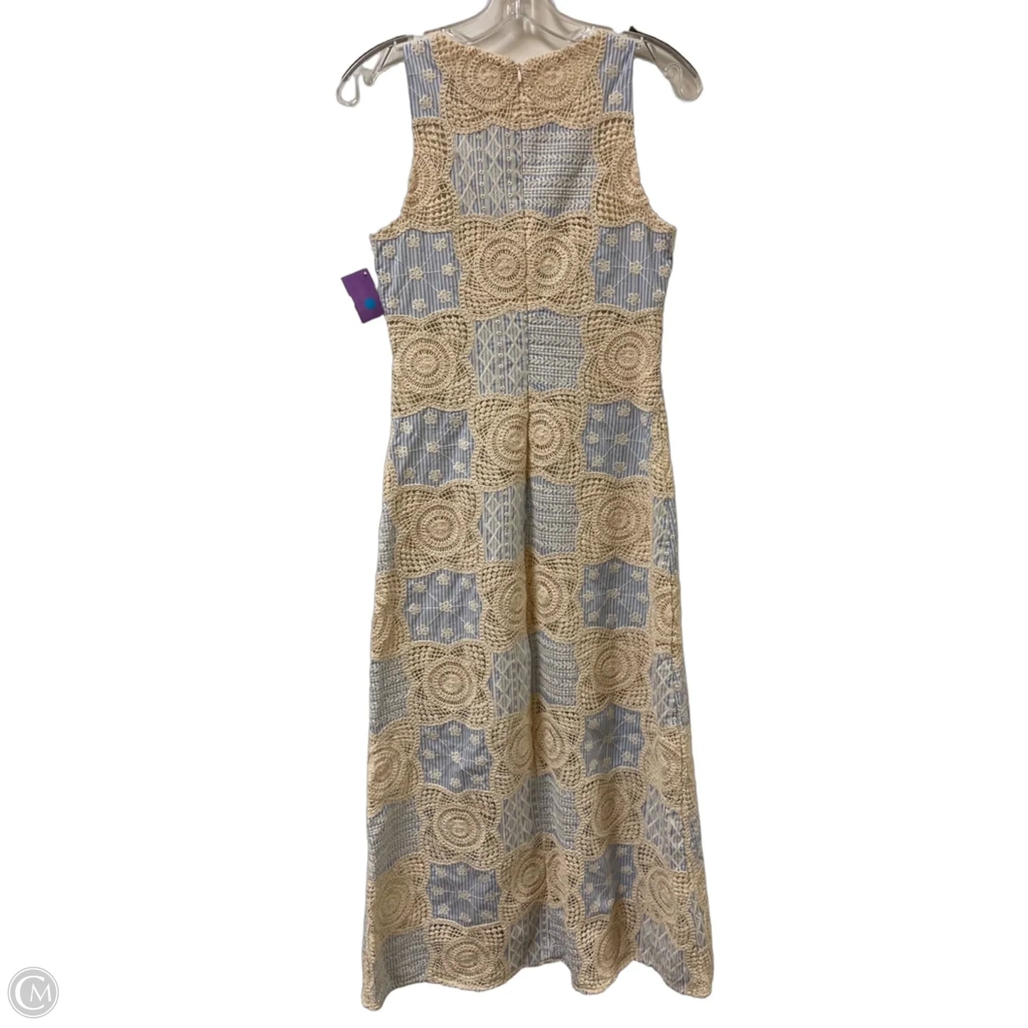 Dress Casual Maxi By English Factory In Blue & Cream, Size: Xs