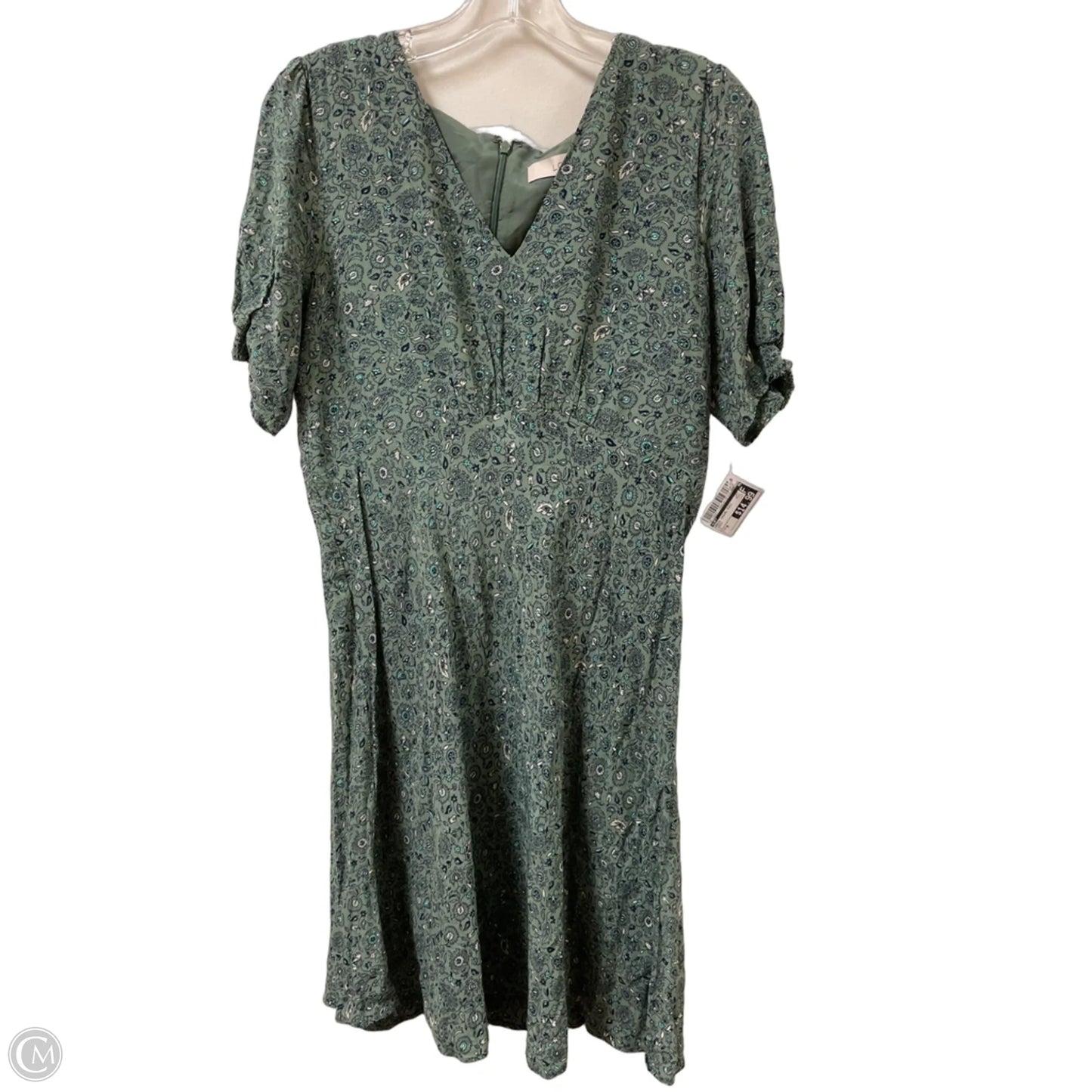 Dress Casual Midi By Loft In Green, Size: M