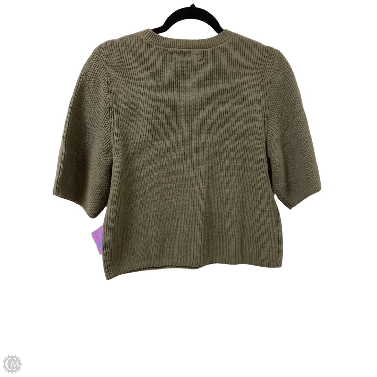 Sweater Short Sleeve By Loft In Green, Size: M