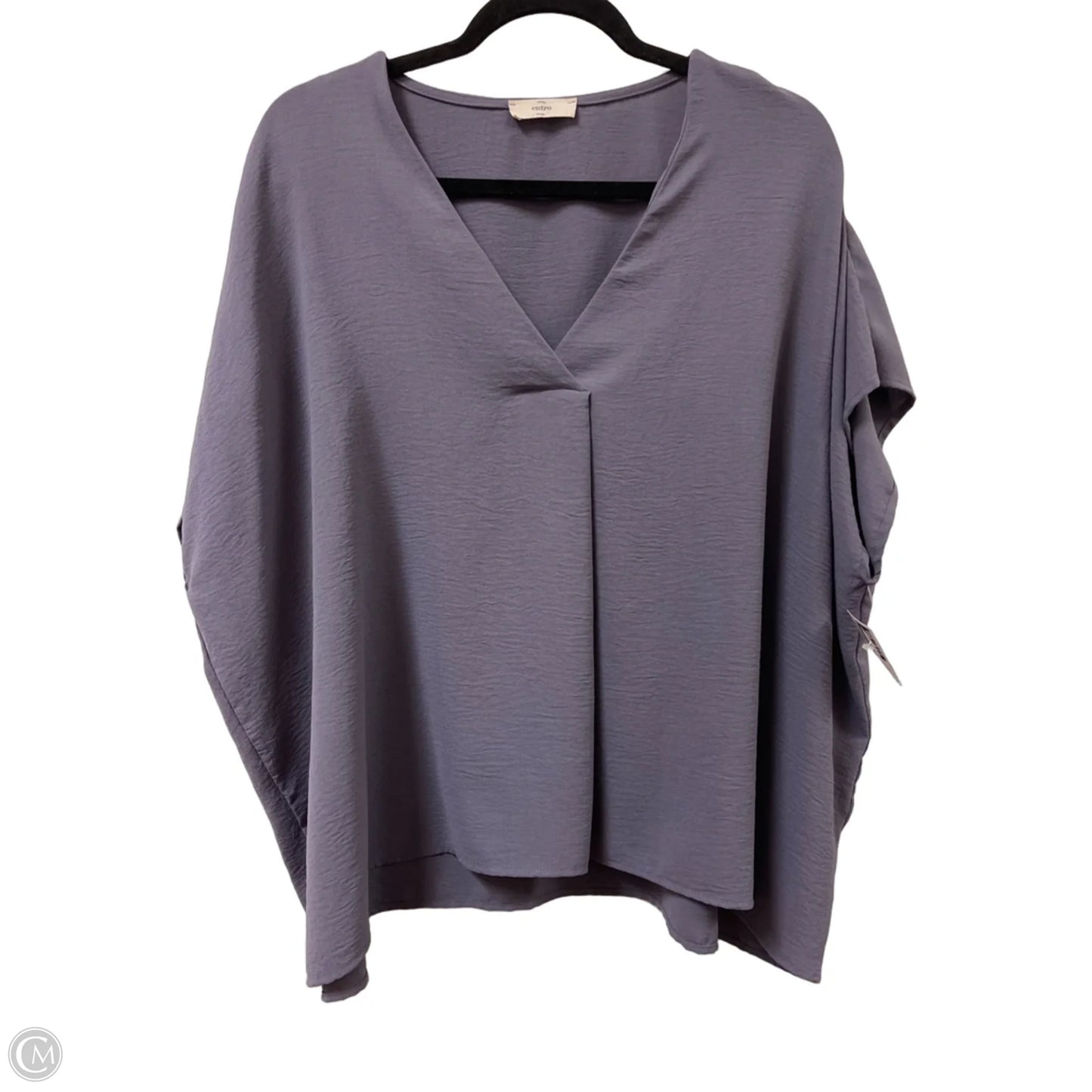 Top Short Sleeve By Entro In Purple, Size: 1x