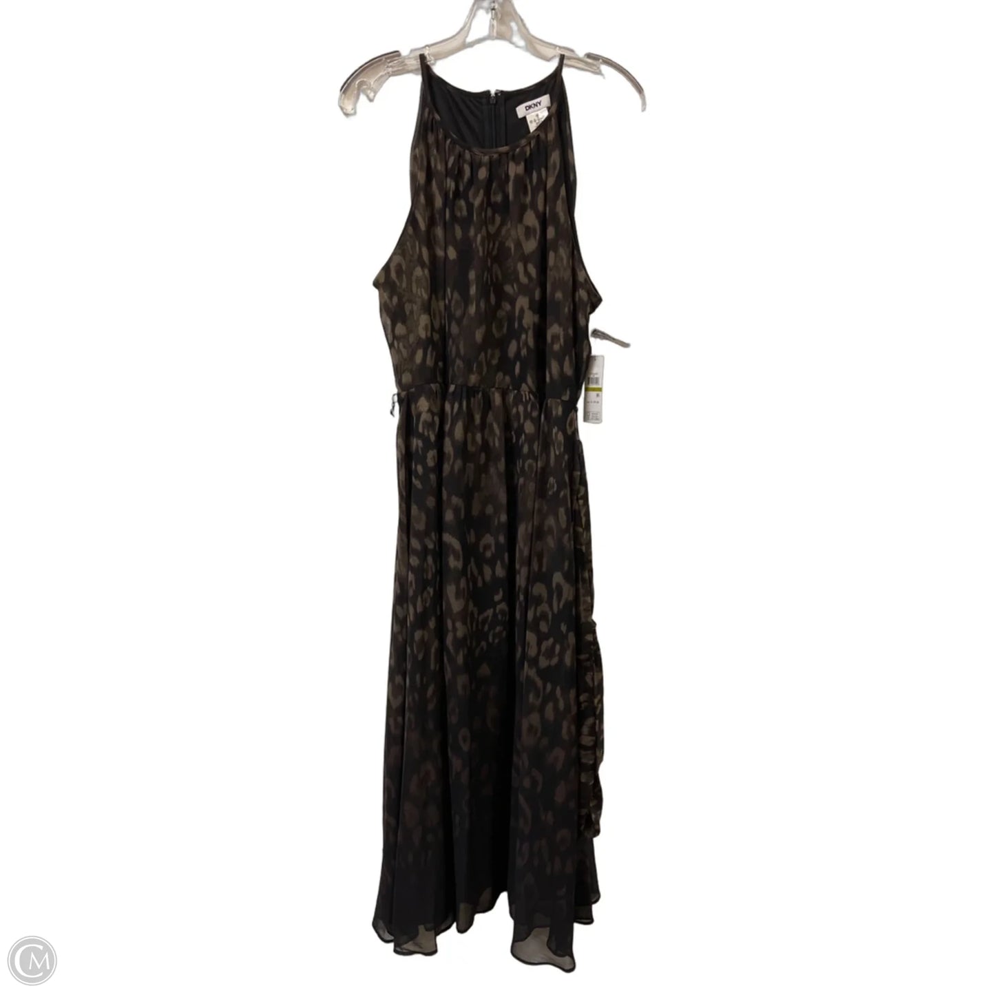 Dress Casual Maxi By Dkny In Animal Print, Size: L