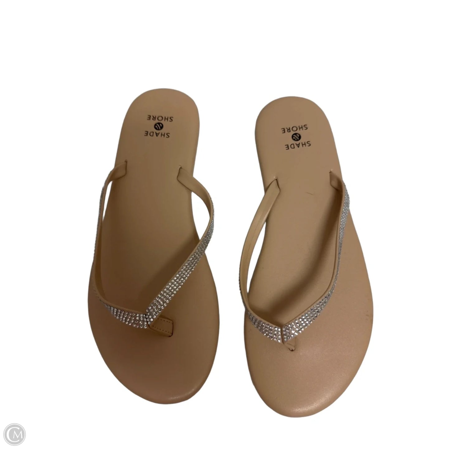 Sandals Flip Flops By Shade & Shore In Cream, Size: 6