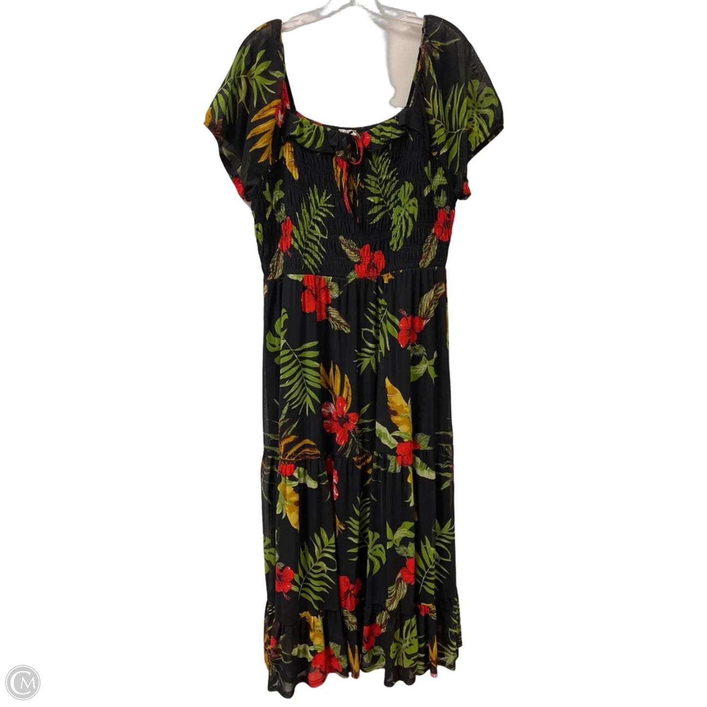 Dress Casual Maxi By Siren Lily In Tropical Print, Size: 1x