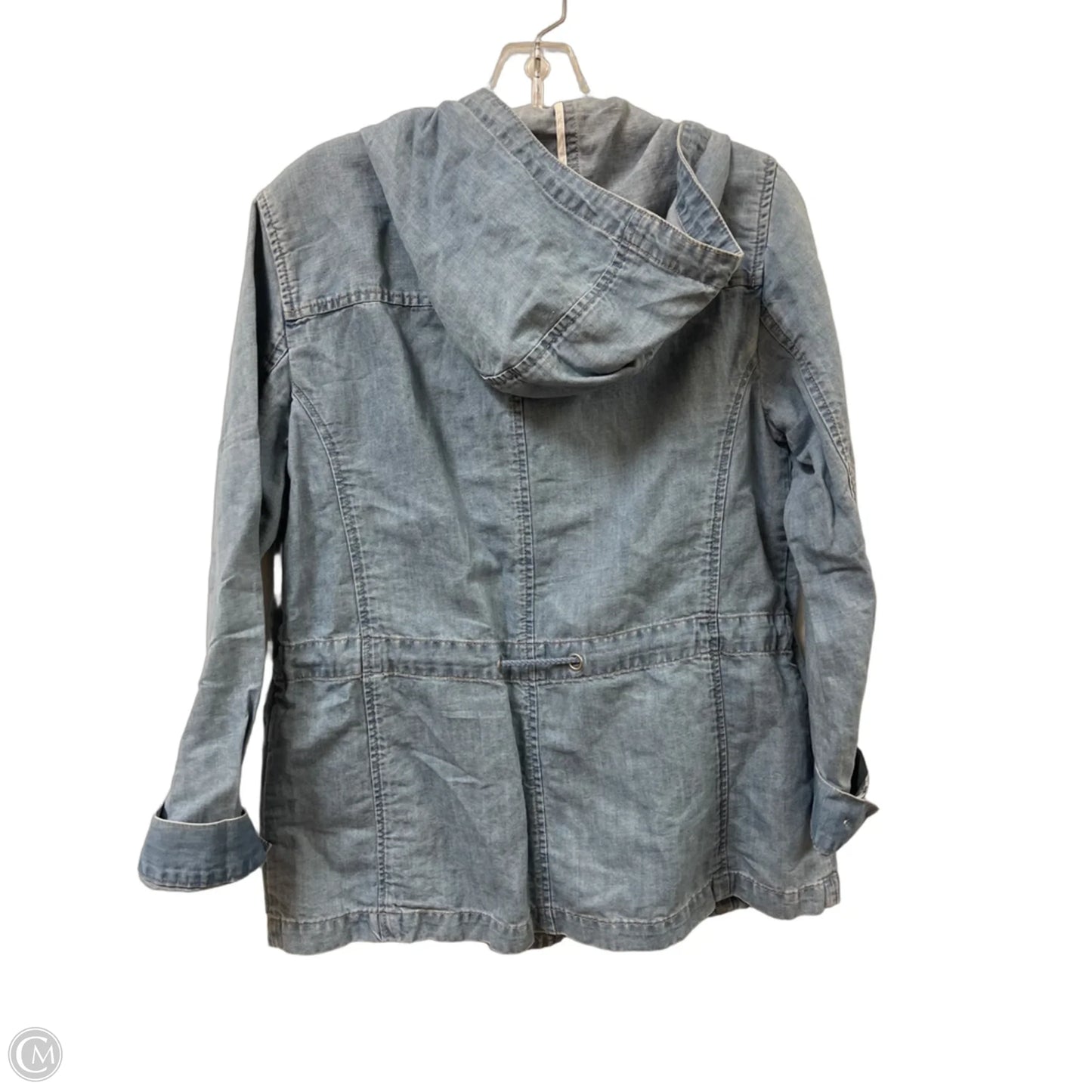 Jacket Utility By Talbots In Blue Denim, Size: S