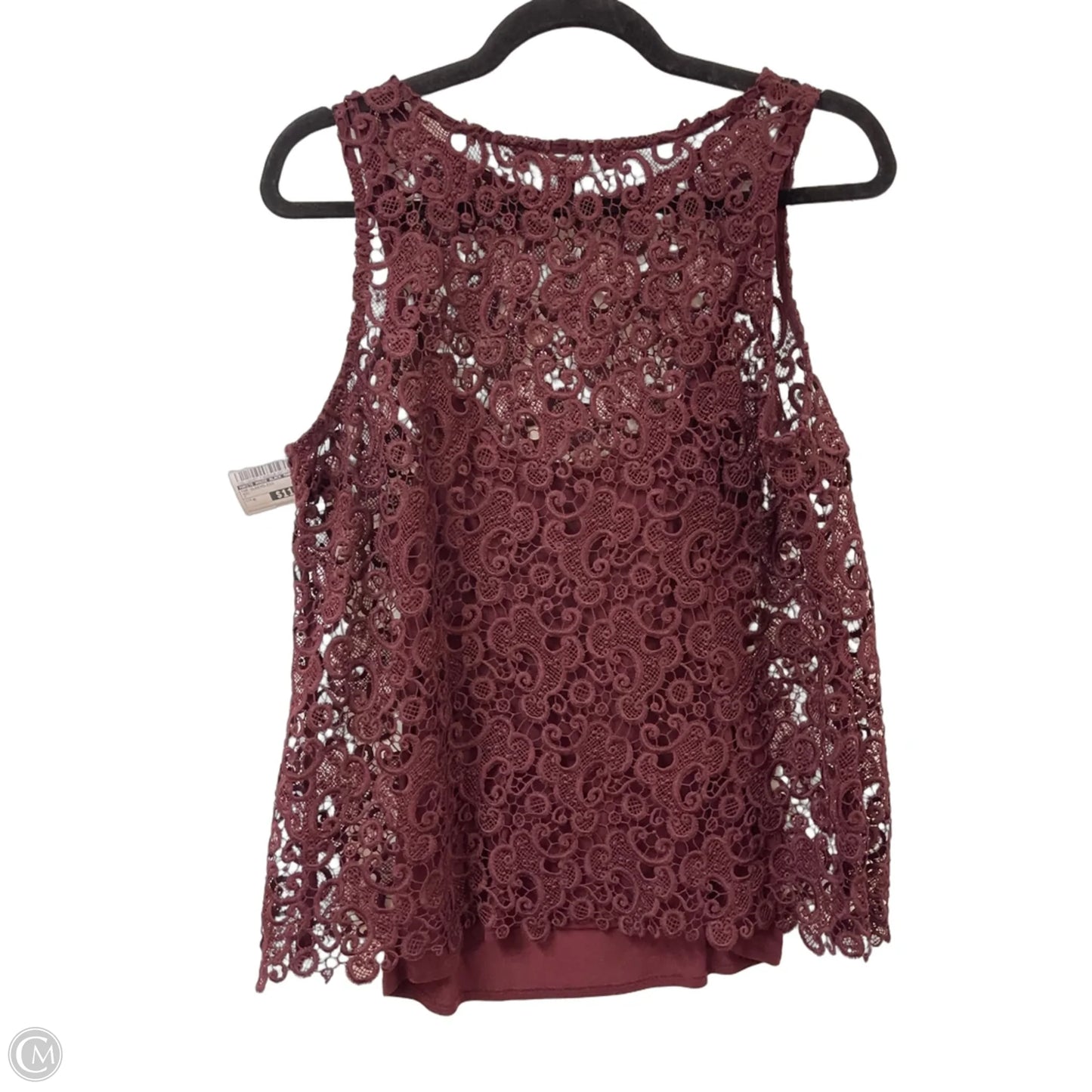 Top Sleeveless By White House Black Market In Red, Size: M