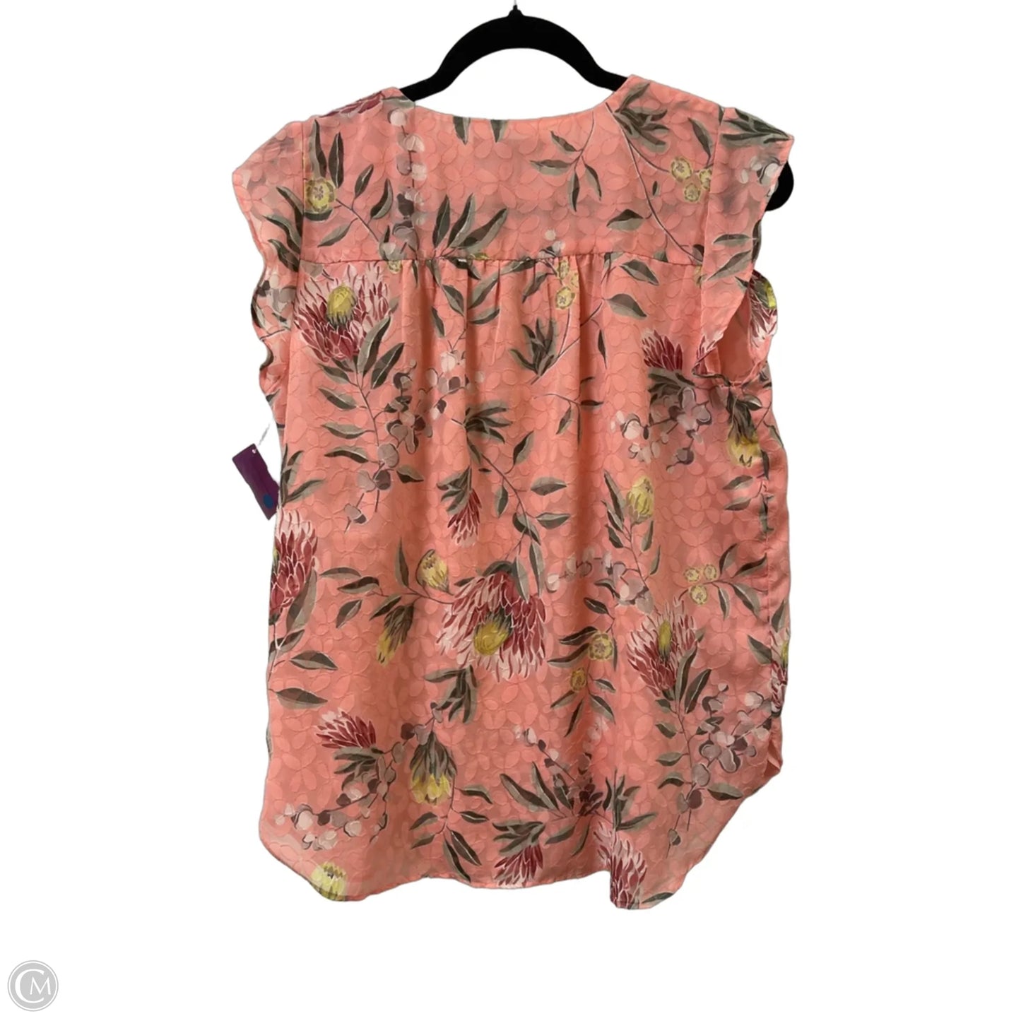 Top Short Sleeve By Loft In Pink, Size: M