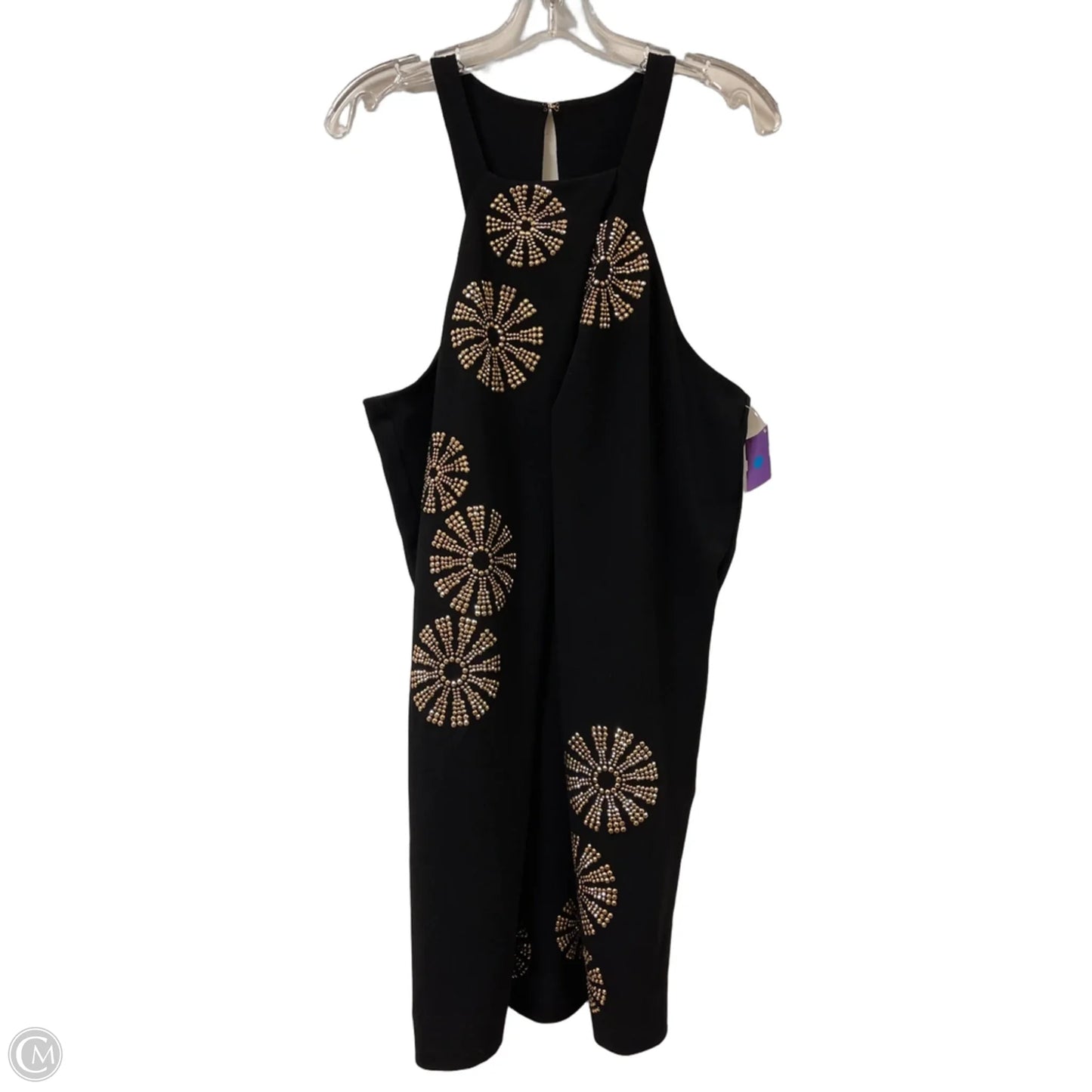Dress Casual Short By Trina Turk In Black & Gold, Size: S
