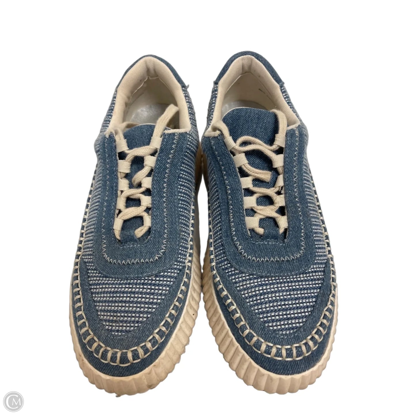 Shoes Sneakers By Dolce Vita In Blue & Cream, Size: 10