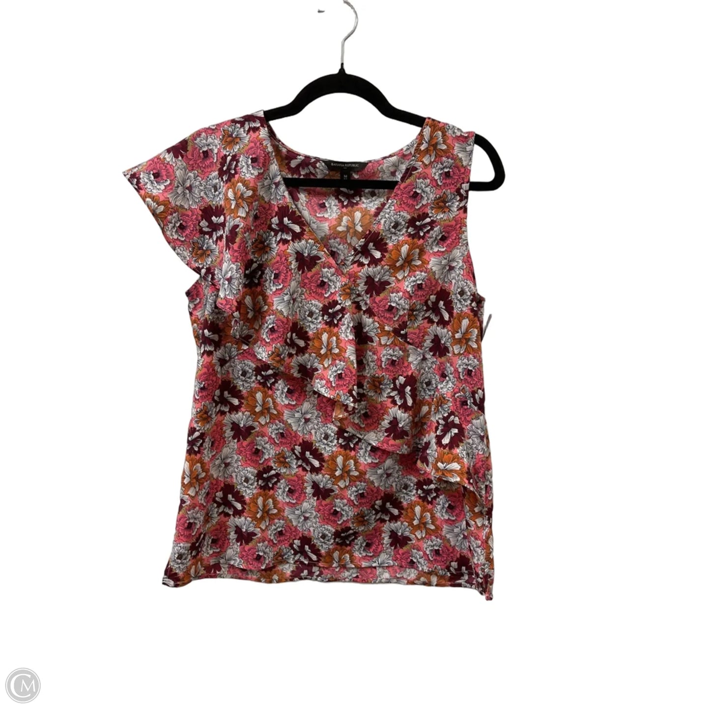Top Sleeveless By Banana Republic In Floral Print, Size: M