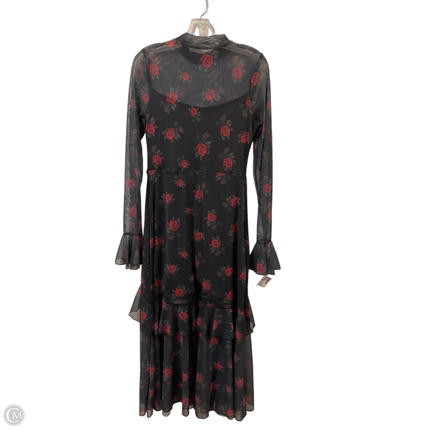 Dress Casual Maxi By Clothes Mentor In Black & Red, Size: M