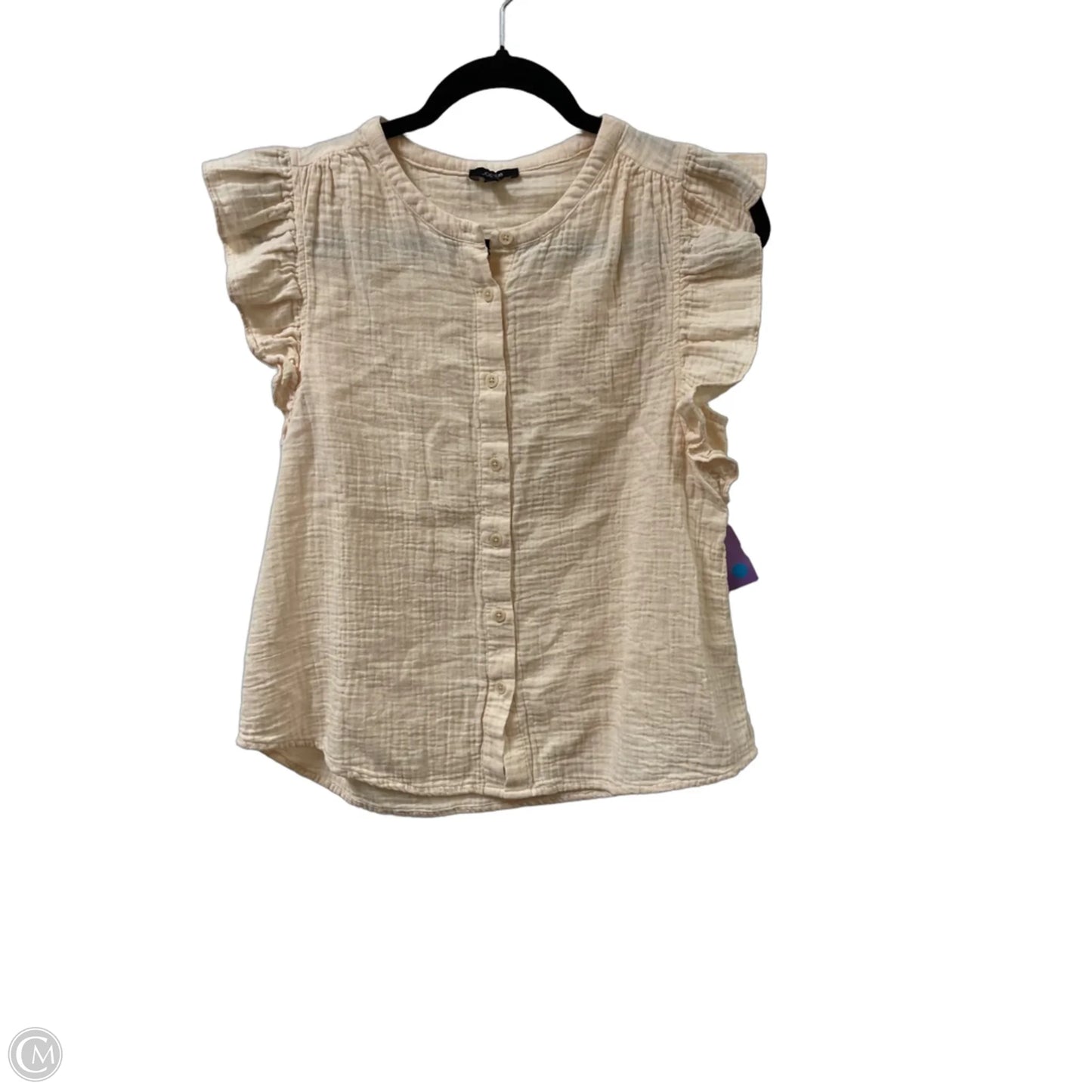 Blouse Sleeveless By Joes Jeans In Cream, Size: M