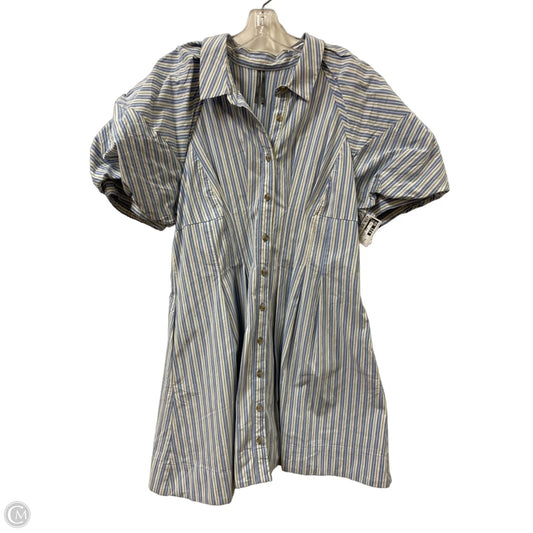 Dress Casual Short By Anthropologie In Blue & Green, Size: Xl