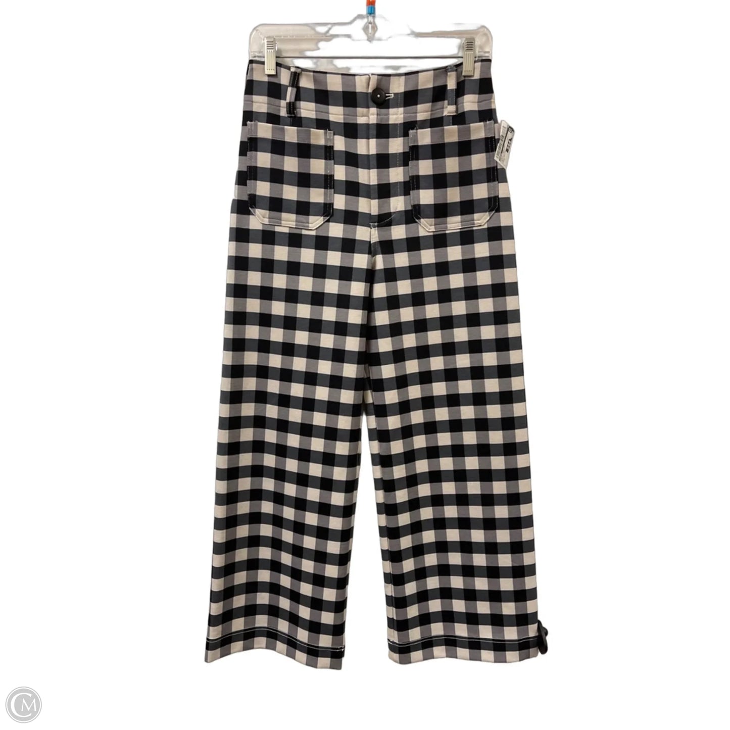 Pants Wide Leg By Maeve In Black & White, Size: 2