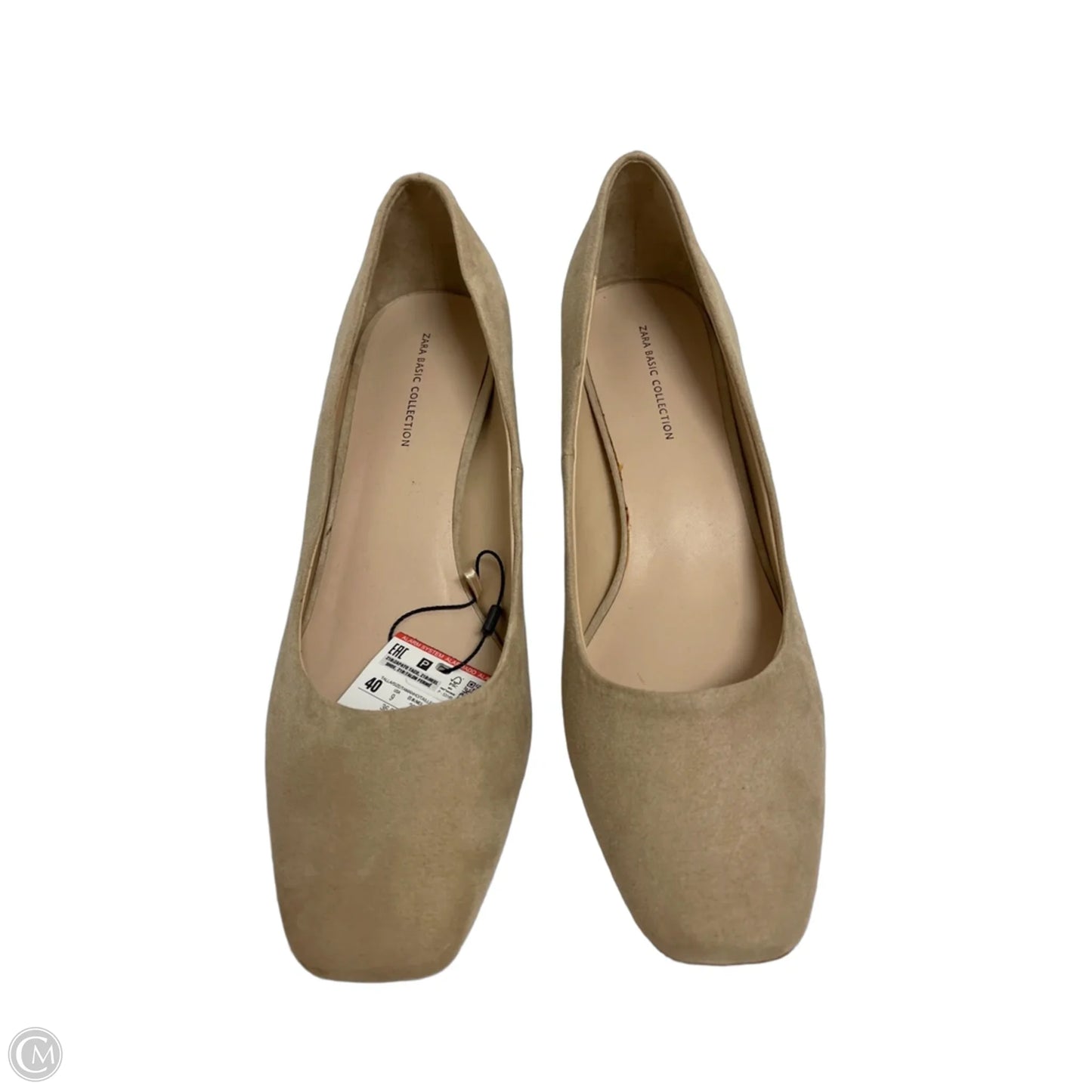 Shoes Heels Block By Zara In Cream, Size: 9