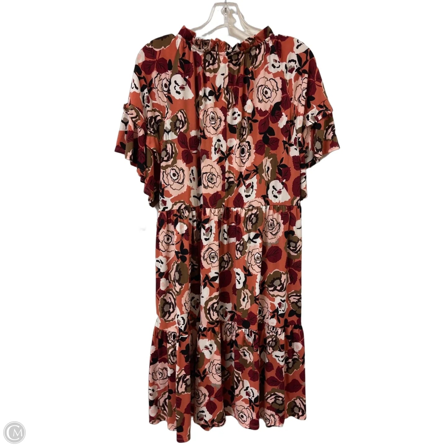 Dress Casual Short By Donna Morgan In Floral Print, Size: Xl