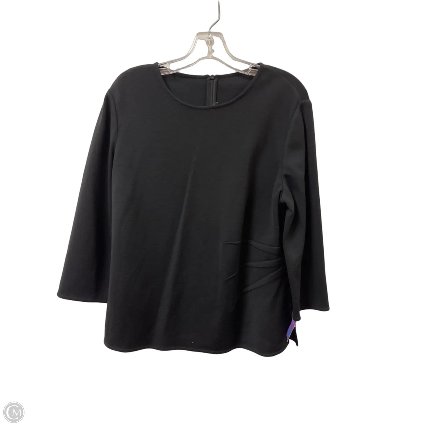 Top Long Sleeve Luxury Designer By St John Collection In Black, Size: L