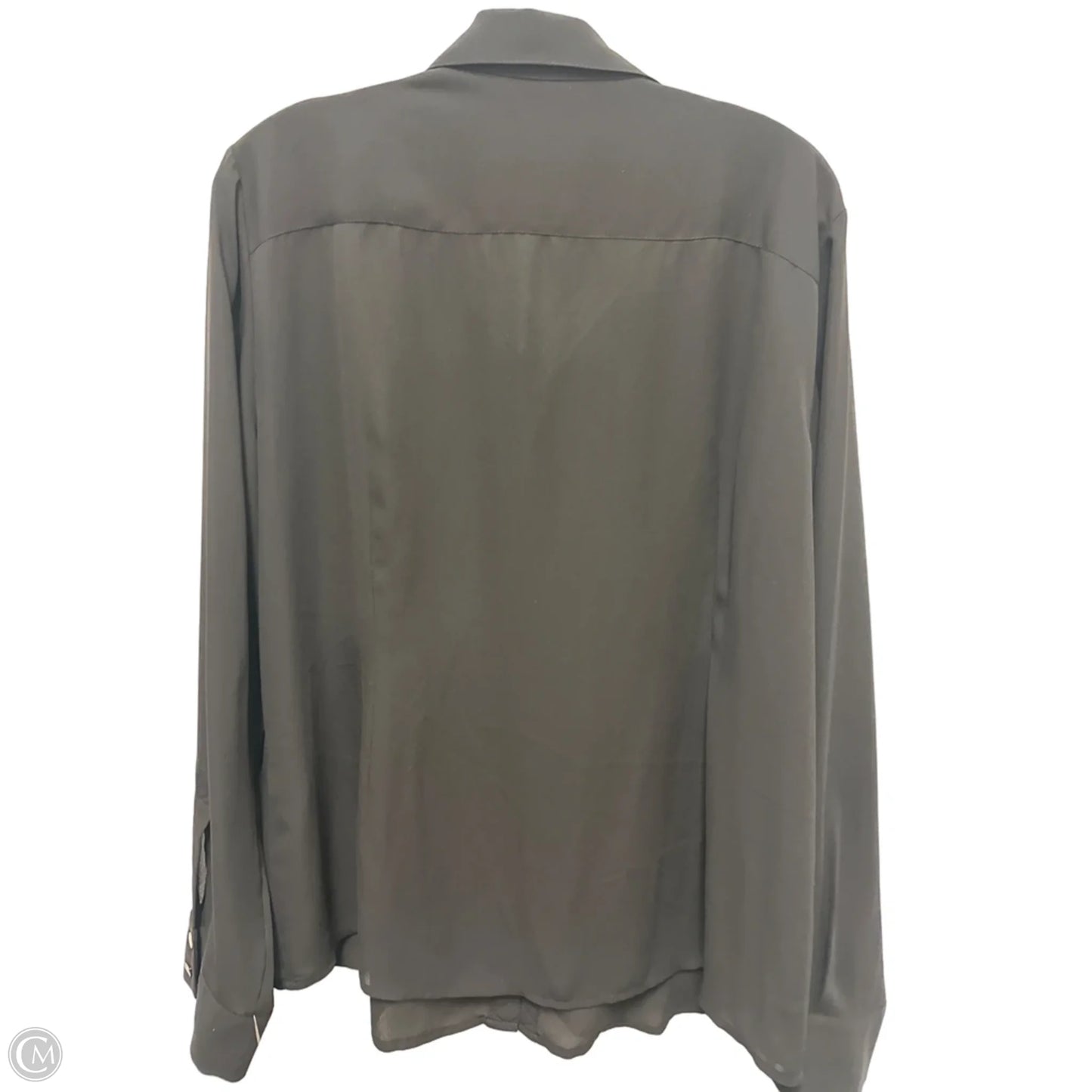 Blouse Designer By Karl Lagerfeld In Black, Size: L