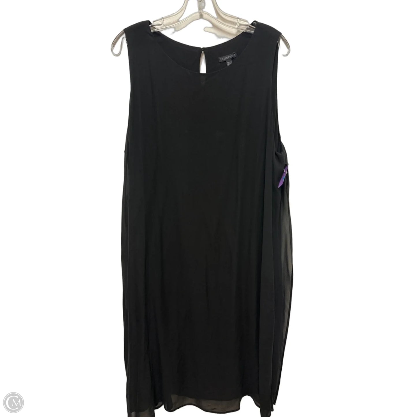 Dress Casual Midi By Eileen Fisher In Black, Size: Xl