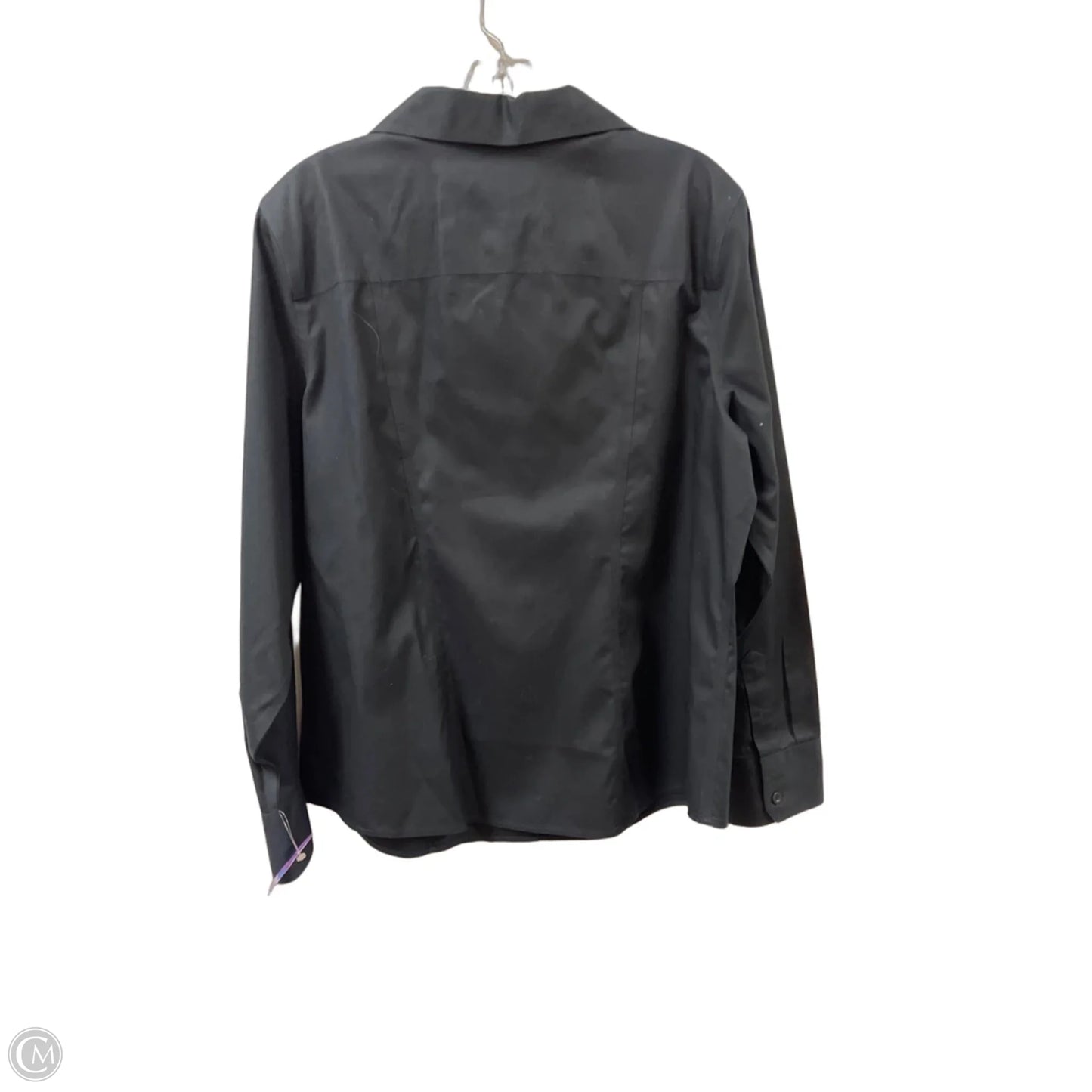 Blouse Long Sleeve By Chicos In Black, Size: L