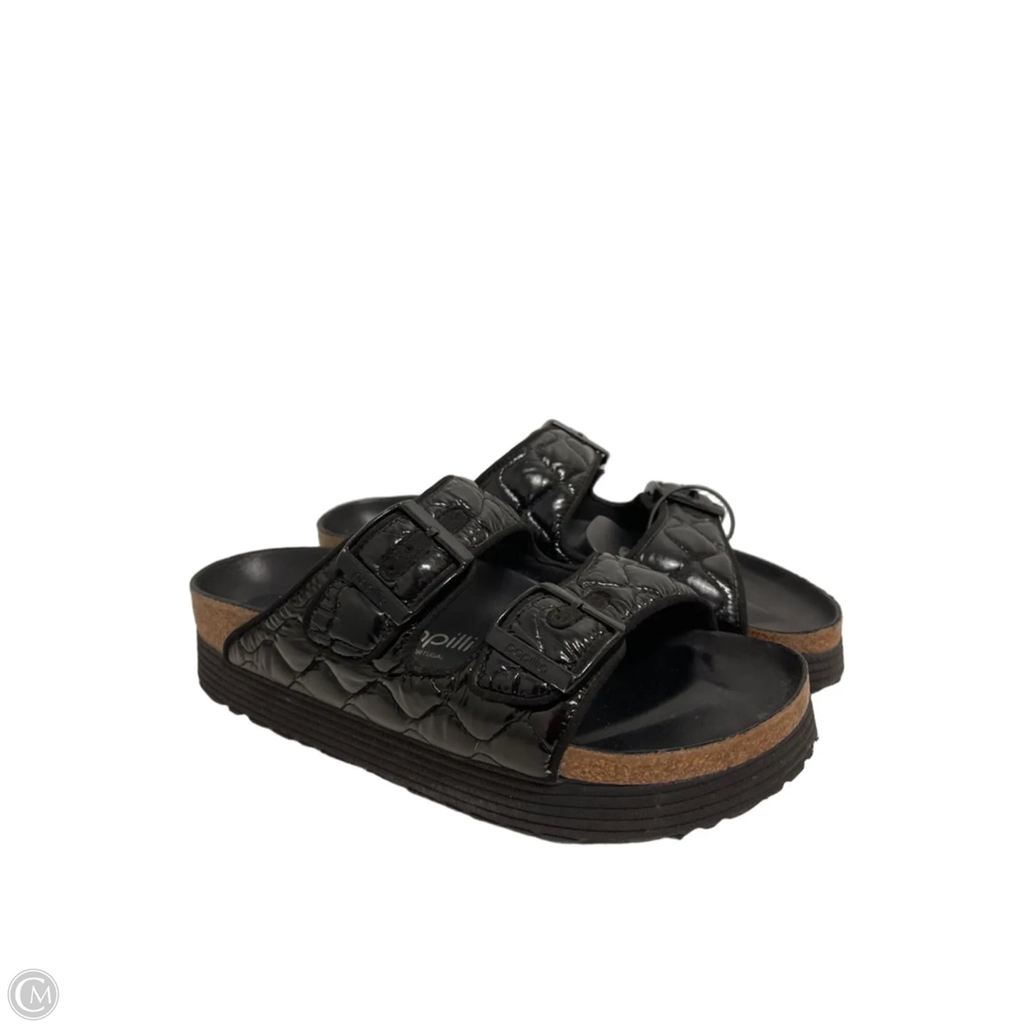 Sandals Heels Platform By Birkenstock In Black, Size: 6.5