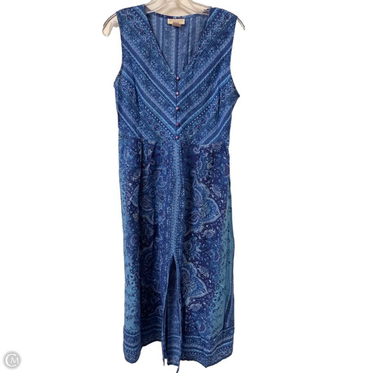 Dress Casual Maxi By Appleseeds In Blue, Size: Mp