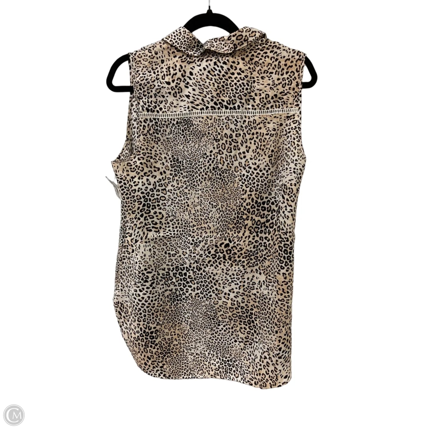 Top Sleeveless By Chicos In Animal Print, Size: M