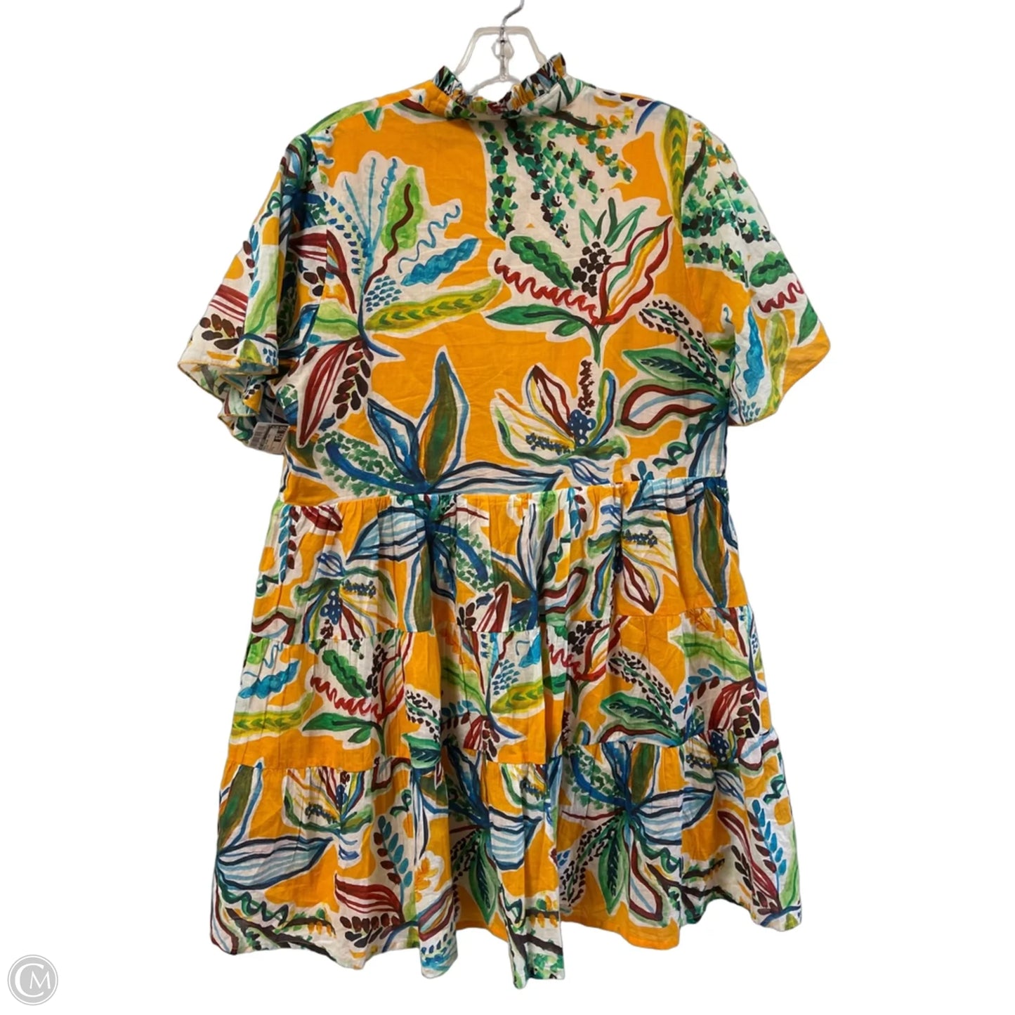 Dress Casual Short By Ros Garden In Yellow, Size: S
