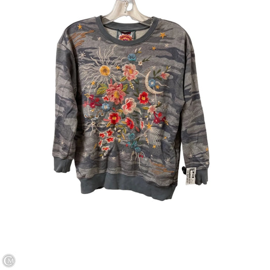 Sweatshirt Designer By Johnny Was In Camouflage Print, Size: Xxs