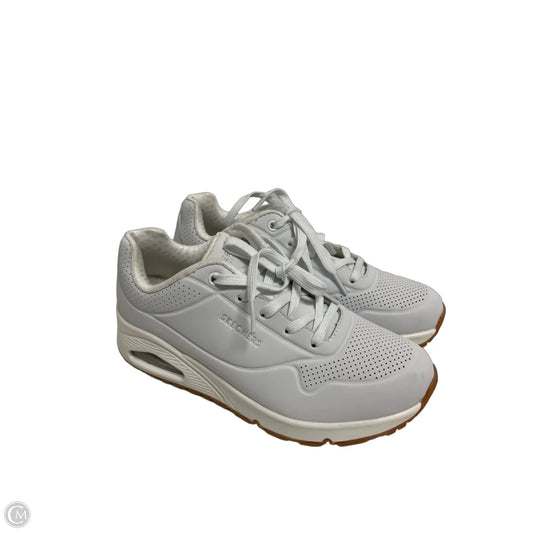 Shoes Athletic By Skechers In White, Size: 6.5