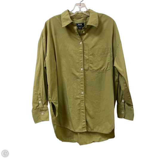 Blouse Long Sleeve By Maeve In Green, Size: M