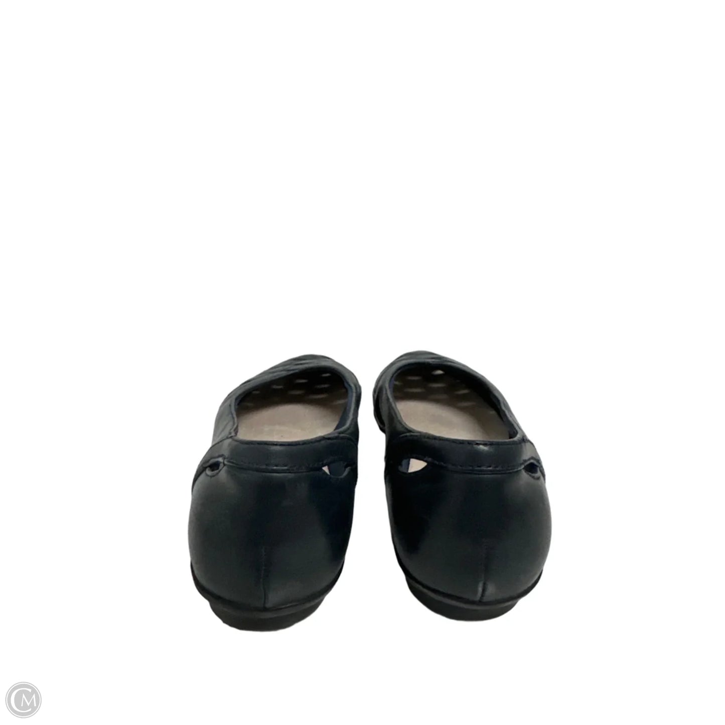 Shoes Flats By Clarks In Navy, Size: 8