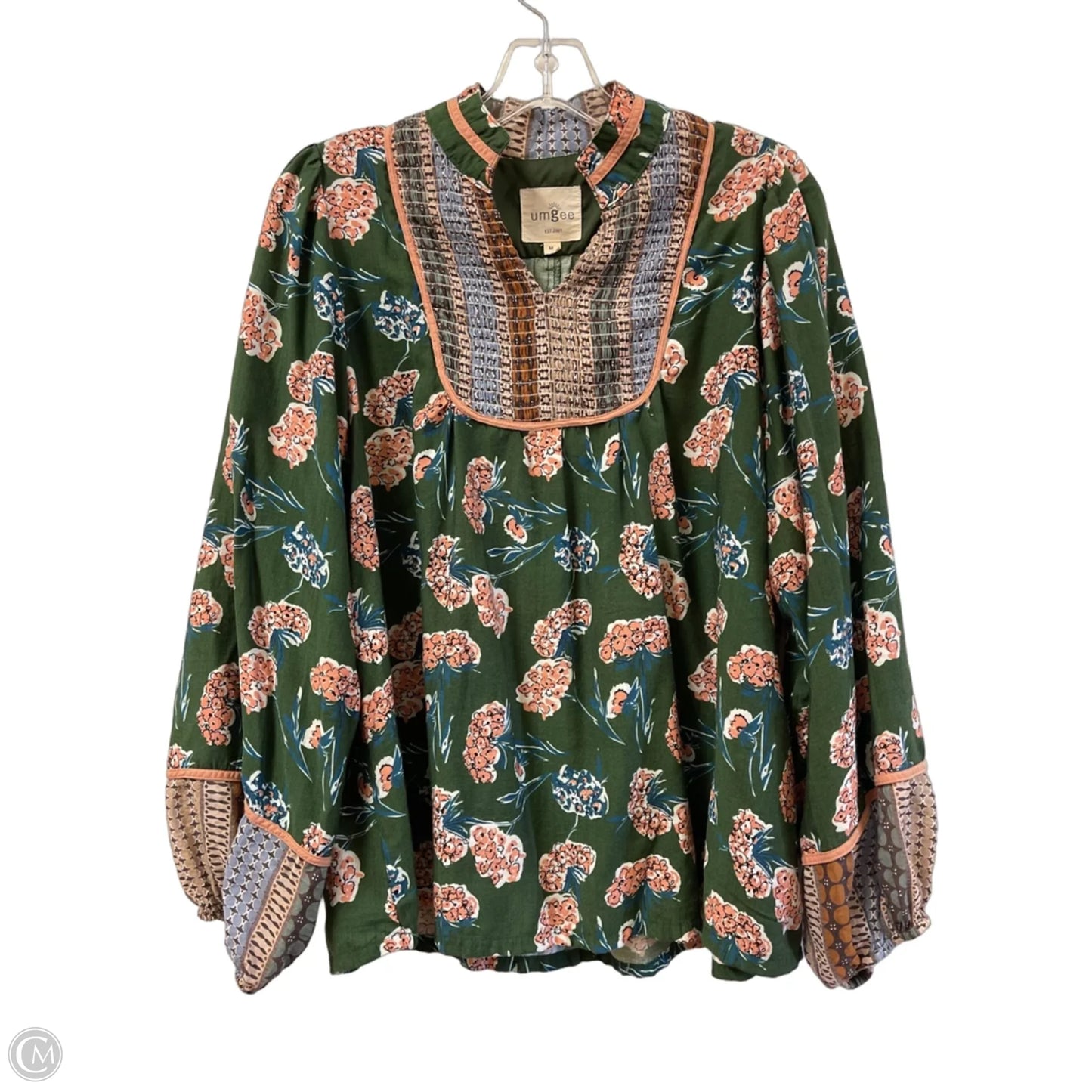 Top Long Sleeve By Umgee In Green, Size: M