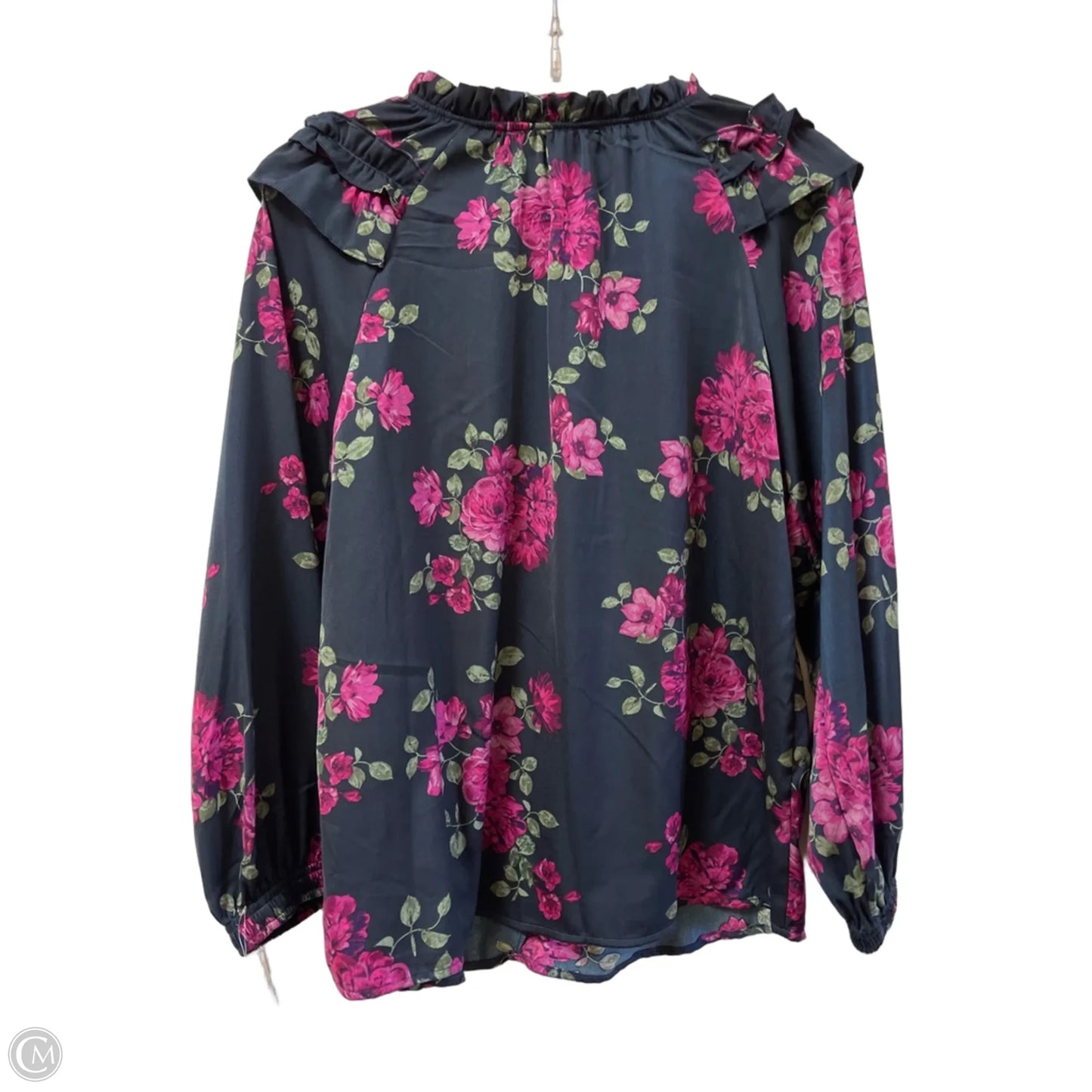 Top Long Sleeve By Fever In Blue & Purple, Size: S