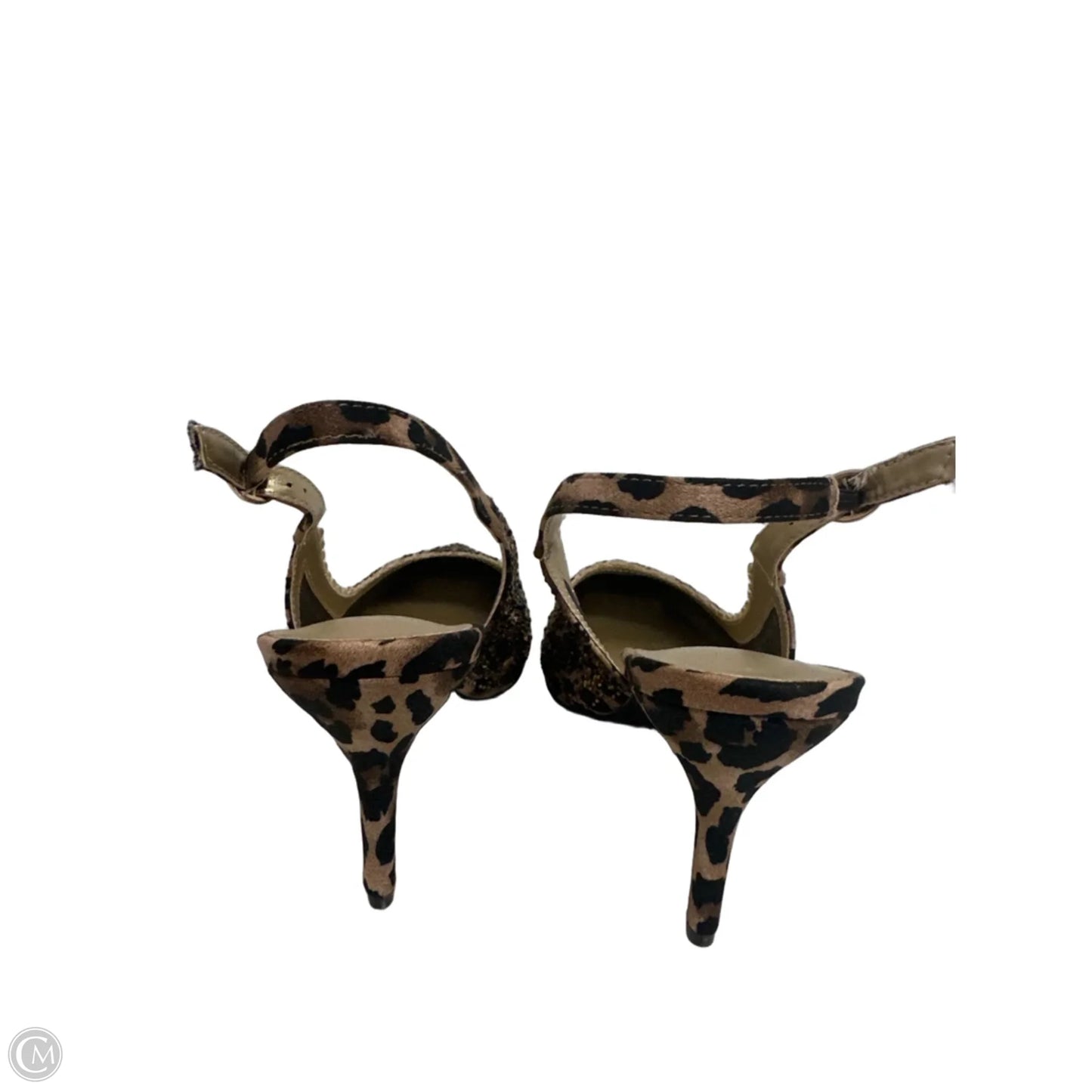Sandals Heels Kitten By J Renee In Animal Print, Size: 10