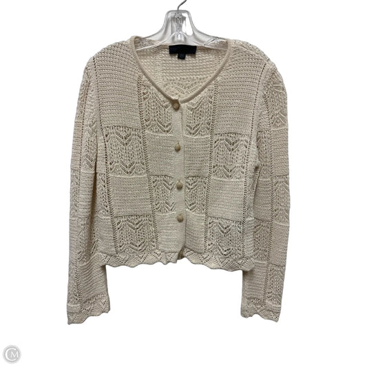Sweater Cardigan By Zara In Cream, Size: L