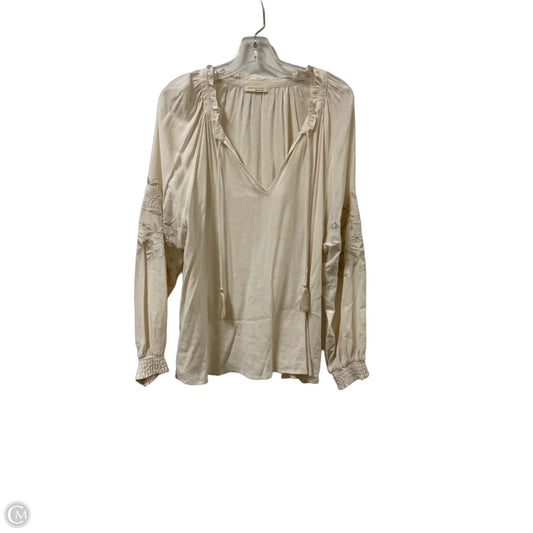 Top Long Sleeve By Lovestitch In Cream, Size: L