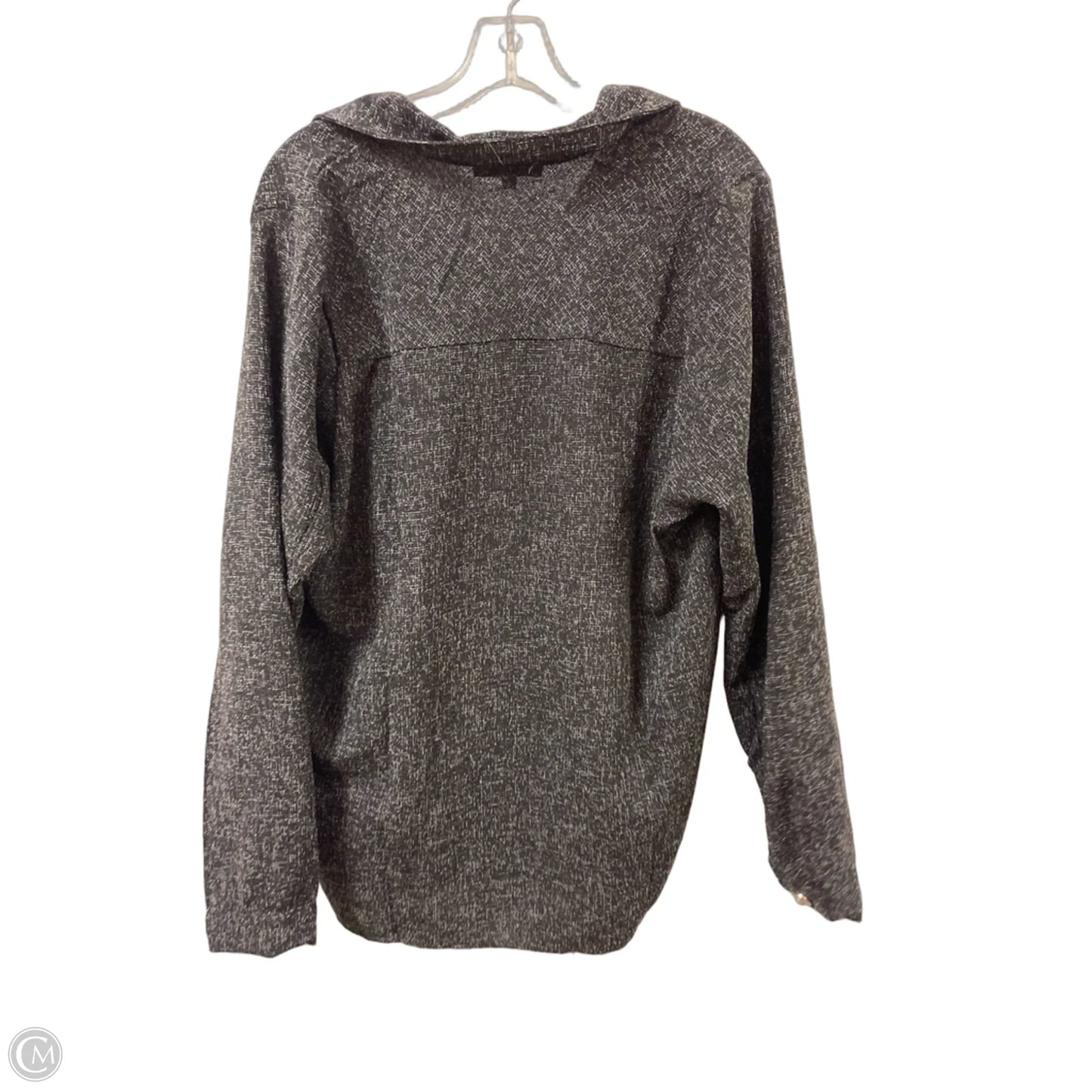 Blouse Long Sleeve By Hyfve In Black & White, Size: L